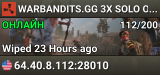 WARBANDITS.GG 3X SOLO ONLY|Loot+|X3 JUST WIPED