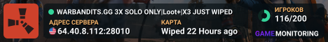 WARBANDITS.GG 3X SOLO ONLY|Loot+|X3 JUST WIPED