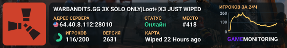 WARBANDITS.GG 3X SOLO ONLY|Loot+|X3 JUST WIPED