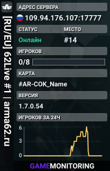 [RU/EU] 62Live #1 | arma62.ru