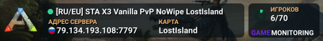 [RU/EU] STA X3 Vanilla PvP NoWipe LostIsland