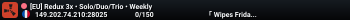 [EU] Redux 3x • Solo/Duo/Trio • Weekly