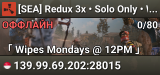 [SEA] Redux 3x • Solo Only • Weekly