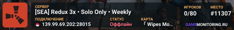 [SEA] Redux 3x • Solo Only • Weekly