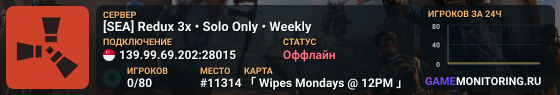 [SEA] Redux 3x • Solo Only • Weekly