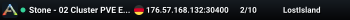 Stone - 02 Cluster PVE Exklusive Join ID - Lost Island - (v358.