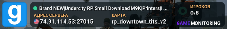 Brand NEW|Undercity RP|Small Download|M9K|Printers|No P2W|Need