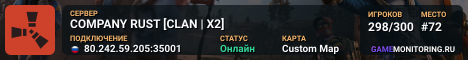COMPANY RUST [CLAN | X2]