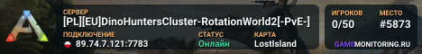 [PL][EU]DinoHuntersCluster-RotationWorld2[-PvE-]
