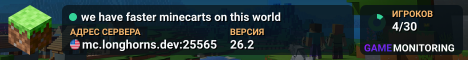 we have faster minecarts on this world