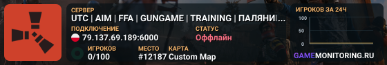 UTC | AIM | FFA | GUNGAME | TRAINING | ПАЛЯНИЦЯ | EU |