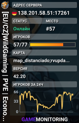 [EU/CZ]WildGaming | PVE | Economy | 42.20.4 | gg/KxAHbkcKzX