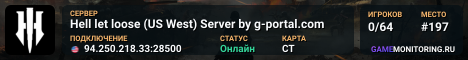 Hell let loose (US West) Server by g-portal.com