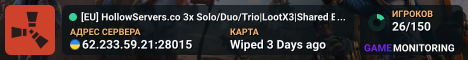 [EU] HollowServers.co 3x Solo/Duo/Trio|LootX3|Shared BPs