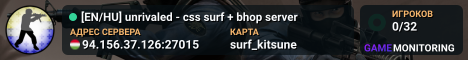 [EN/HU] unrivaled - css surf + bhop server