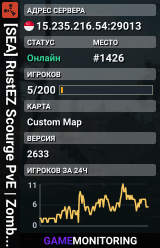 [SEA] RustEZ Scourge PvE | Zombies | No Raiding | No Killing