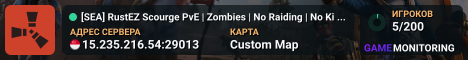[SEA] RustEZ Scourge PvE | Zombies | No Raiding | No Killing