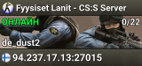 Fyysiset Lanit - CS:S Server