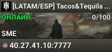 [LATAM/ESP] Tacos&Tequila | OGT 1 | Dallas