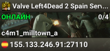 Valve Left4Dead 2 Spain Server (srcds1002-mad1.195.96)