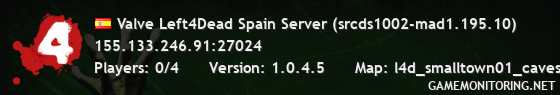 Valve Left4Dead Spain Server (srcds1002-mad1.195.10)