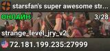 starsfan's super awesome strange weapon leveling server