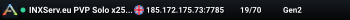 INXServ.eu PVP Solo x25 - S13 19/08 - Gen2