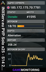 INXServ.eu PVP Solo x25 - S14 26/08 - Aberration