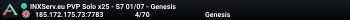 INXServ.eu PVP Solo x25 - S7 01/07 - Genesis