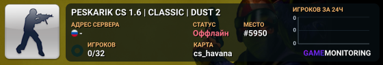 PESKARIK CS 1.6 | CLASSIC | DUST 2