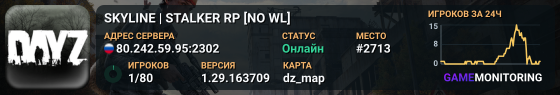 SKYLINE | STALKER RP [NO WL]