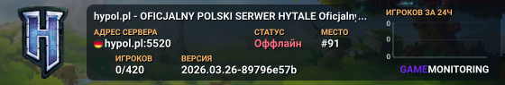 hypol.pl - OFICJALNY POLSKI SERWER HYTALE Oficjalny Polski Serwer Hytale! Wbijaj!