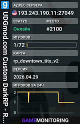 UDGmod.com Custom DarkRP - Re Opening Soon!