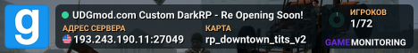 UDGmod.com Custom DarkRP - Re Opening Soon!