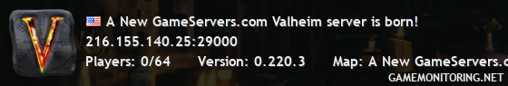 A New GameServers.com Valheim server is born!