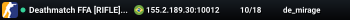 Deathmatch FFA [RIFLE] @ Registre-se GamersClub.com.br