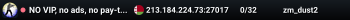 NO VIP, no ads, no pay-to-win stock ZM server by Belannis