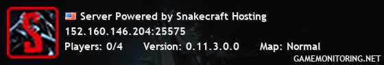 Server Powered by Snakecraft Hosting