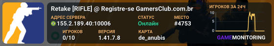 Retake [RIFLE] @ Registre-se GamersClub.com.br