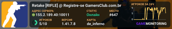 Retake [RIFLE] @ Registre-se GamersClub.com.br