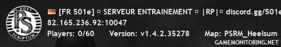 [FR 501e] ★ SERVEUR ENTRAINEMENT ★ |RP|ⓘ discord.gg/501e