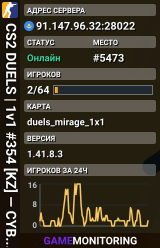 CS2 DUELS | 1v1 #354 [KZ] — CYBERSHOKE.NET (ONLY MIRAGE)