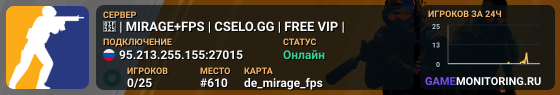 🔥 | MIRAGE+FPS | CSELO.GG | FREE VIP |