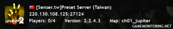 [Senser.tw]Preset Server (Taiwan)