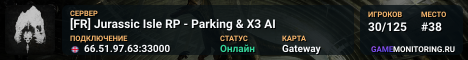 [FR] Jurassic Isle RP - Parking & X3 AI