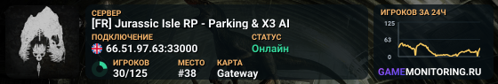 [FR] Jurassic Isle RP - Parking & X3 AI