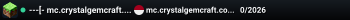 ---[- mc.crystalgemcraft.com -]--- | SMP | Towny | MMORPG | Free 2 Play |