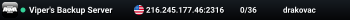 Viper's Backup Server