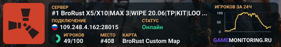 #1 BroRust X5/X10|MAX 3|WIPE 20.06|TP|KIT|LOOT+|SHOP