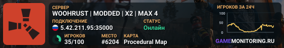 WOOHRUST | MODDED | X2 | MAX 4